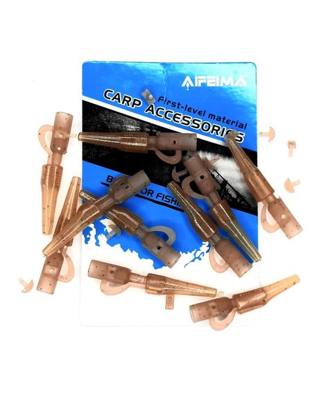 Набор безопасная клипса Feima Safety Lead Clips With Pin 10 штук светло-коричневый A00810 фото