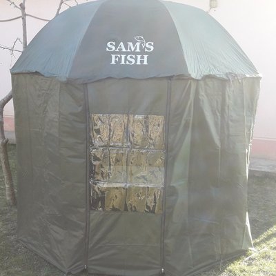 Зонт палатка с боковыми стенками  и входом Sams Fish SF23775 2,2 м диаметр SF23775 фото
