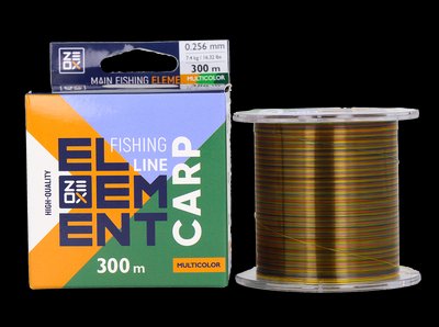 Леска карповая ZEOX Element Carp Line 300м Multicolor 0.256 мм 7.4 кг 4010074 фото