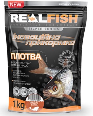 Прикормка рыболовная Real Fish 900 гр Плотва Миндаль Ваниль 20 фото