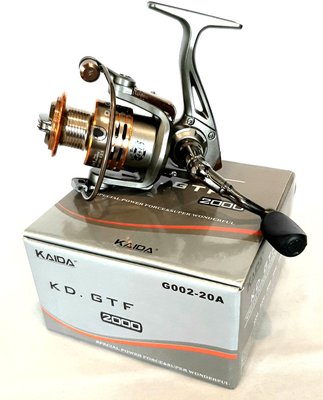 Спінінгова рибальська котушка Kaida ( Weida) KD.GTF 4000, спінінгова та фідерна ловля kd4000 фото