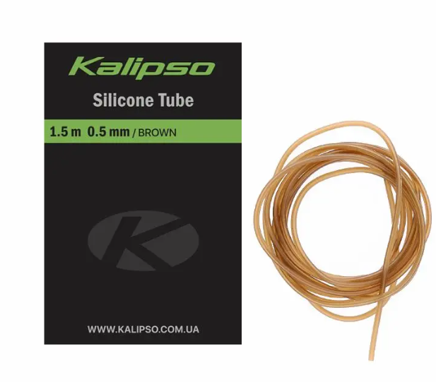 Трубка Kalipso Silicone tube 1.5 m 0.5 mm brown 16060117 фото