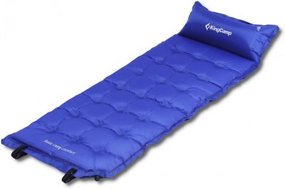 Самонадувающийся килимок KingCamp Base Camp Comfort(KM3560) (blue) KM3560BL фото