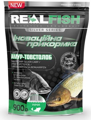 Прикормка рыболовная Real Fish 900 гр Амур-Толстолоб укроп 1 фото